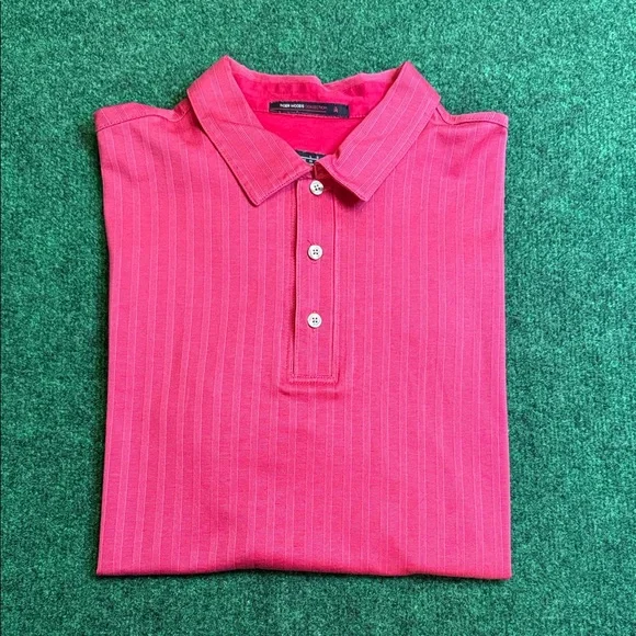 Vintage Tiger Woods Collection by Nike Dri-Fit Polo (Light red-ish color / Sz L) - Picture 3 of 7